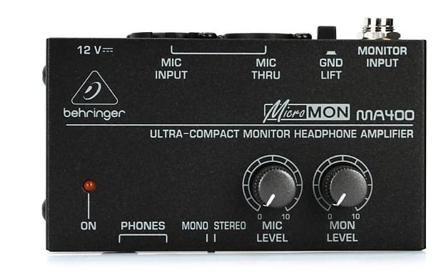 Behringer MicroMON MA400 Monitor Headphone Amplifier image 1