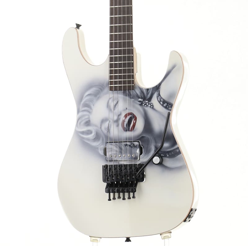 BOOTLEG GUITARS Generator Floyd Custom Painted Marilin Monroe White [SN J09198] (01/17) image 1