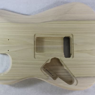 Unfinished Poplar HSS guitar body - fits Fender Strat Stratocaster neck Floyd Rose J930 image 3