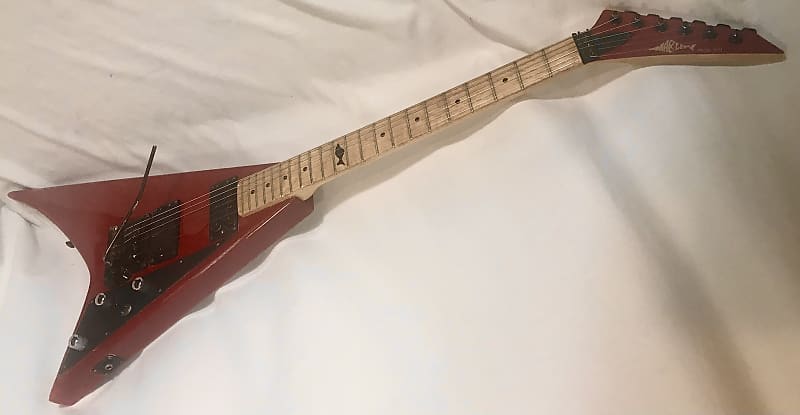 Bright Red 1980s Marlin Randy Rhodes Shredder Flying Bright Red 1980s Marlin Randy Rhodes Shredder Flying