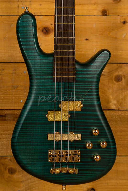 Warwick Custom Shop Streamer LX 4-String - Petrol Green Transparent Satin