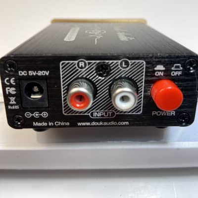 Douk Audio U3 Mini Class A Headphone Amplifier HiFi Desktop Stereo Amp Early 2000s - Gold face plate on black body image 4
