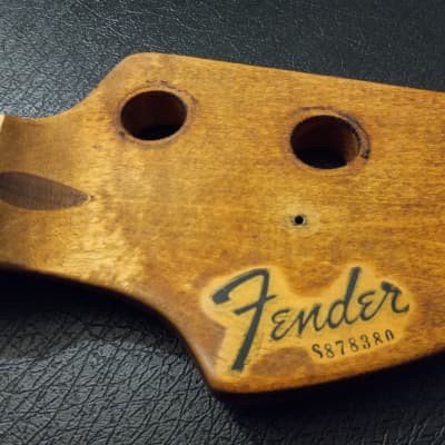 1977-78  Fender Precision Fretless Bass Neck Maple image 4
