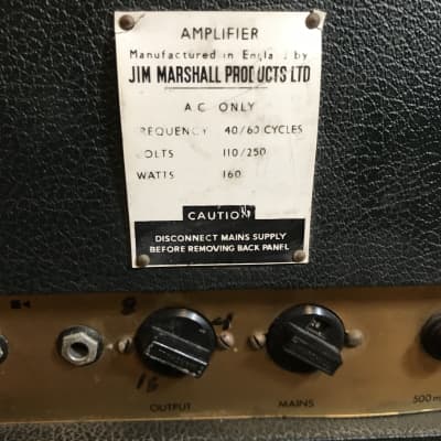 Marshall JMP 50 watt Plexi with spare EL-34 pair image 8