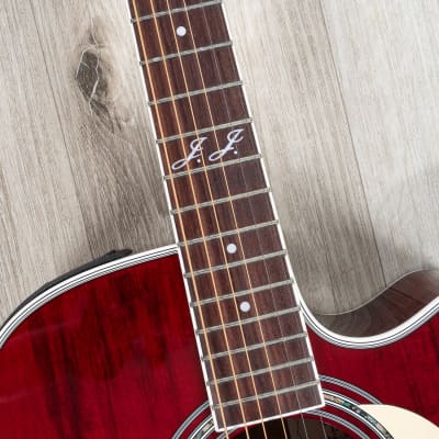 Takamine JJ325SRC John Jorgenson Signature Acoustic-Electric Guitar, Gloss Red image 9