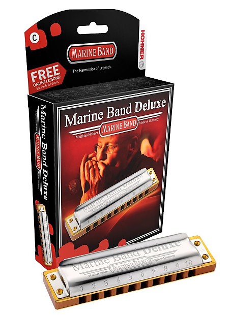 Hohner M2005BX-B Marine Band Deluxe Harmonica - Key of B image 1