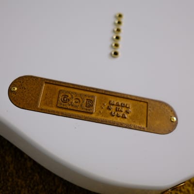 Gob Instruments Partscaster Cabronita  Extra II Light Worn Cream Telecaster Matching Headstock Gold image 9
