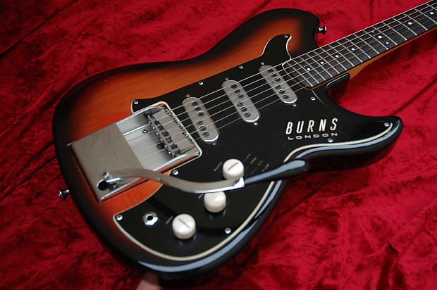 Vintage Burns London Split Sonic 1962 Red Burst Show Room