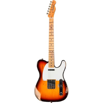 Fender Custom Shop Limited-Edition '58 Telecaster Heavy Relic Electric Guitar Faded Aged Chocolate 3-Color Sunburst image 3