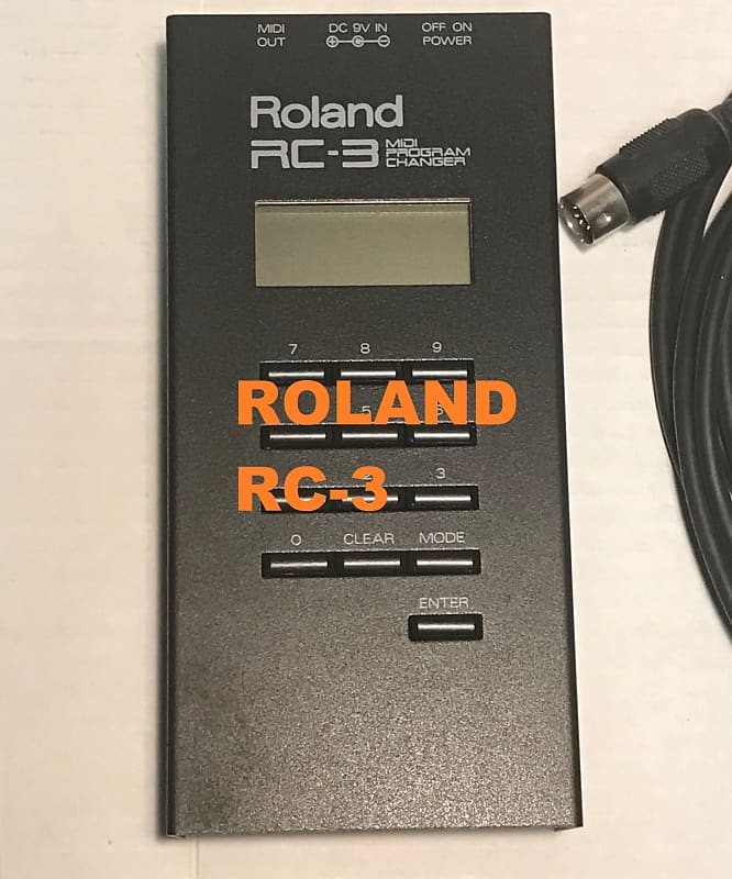 Roland RC3 Midi Program Changer RARE Roland RC3 MiDi Reverb