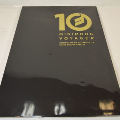 Moog MiniMoog Voyager Electric Blue Edition 10th Anniversary Limited Gold Edition image 2