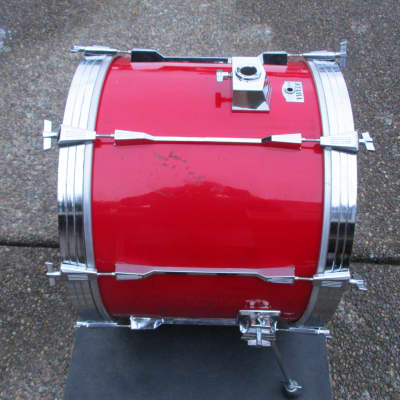 Tama Vintage Rockstar 22 X 16 Bass Drum, Lipstick Red, Made in Japan ! image 6