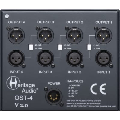 Heritage Audio OST-4 V2.0 500 Series - 4 Slot Rack with OS Tech image 2