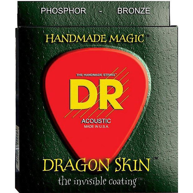 DR DSA-13 Dragon Skin Phosphor Bronze Acoustic Guitar Strings - Medium Heavy 13-56 image 1