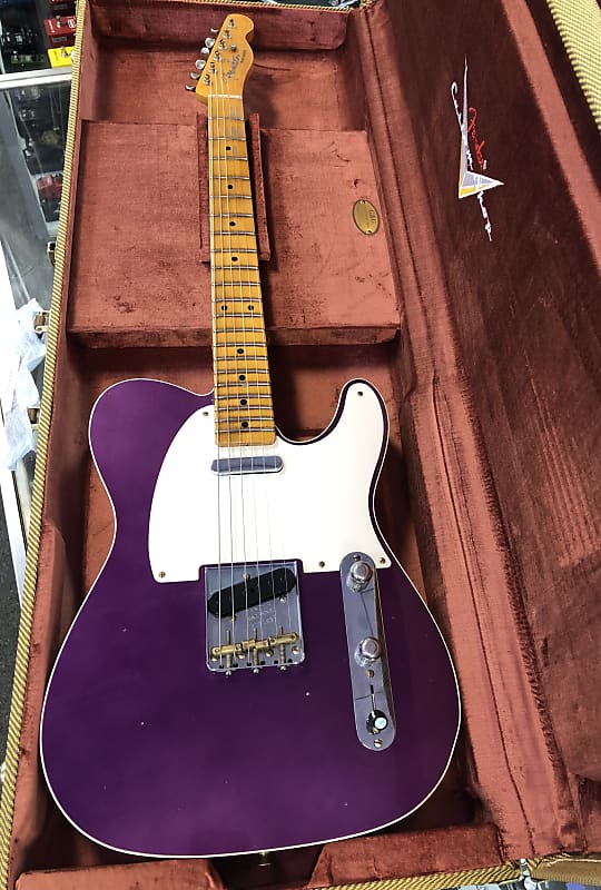Fender Limited Edition Custom Shop Reverse ‘50s Telecaster Custom Journeyman, Purple Metallic with Case image 1