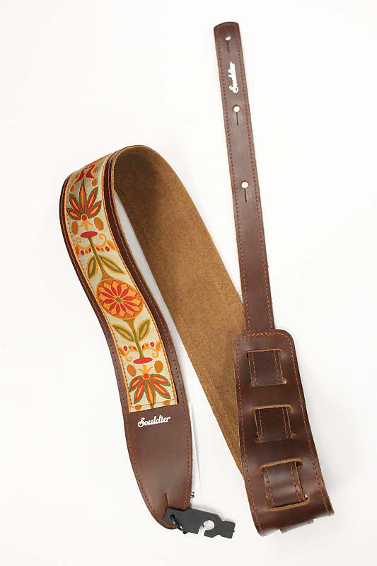Souldier Daisy Maroon Torpedo Guitar Strap *Free Shipping in the US* image 1
