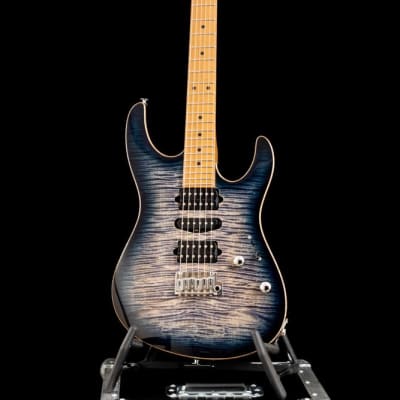 Suhr Modern Plus, Faded Trans Whale Blue Burst, Roasted Maple HSH image 16