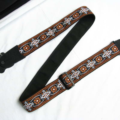 LM faux Duct Tape silver vinyl guitar STRAP - Rock n Roll - NEW