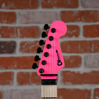 Charvel USA Custom Shop San Dimas Namm Edition #606 Master Built by “Red” Dave Nichols Neon Pearl Pink 2025 w/OHSC (B-stock) image 10