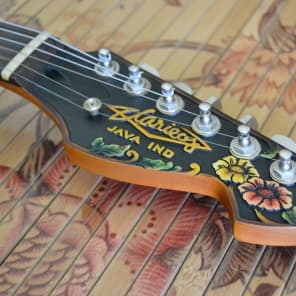 Darieos Java Hand Carved Guitar #001 Heaven's Garden image 11