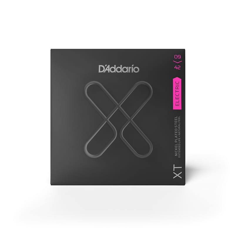 D'Addario XTE0942 XT Nickel-Plated Steel Electric Guitar Strings Super Lt 09-42