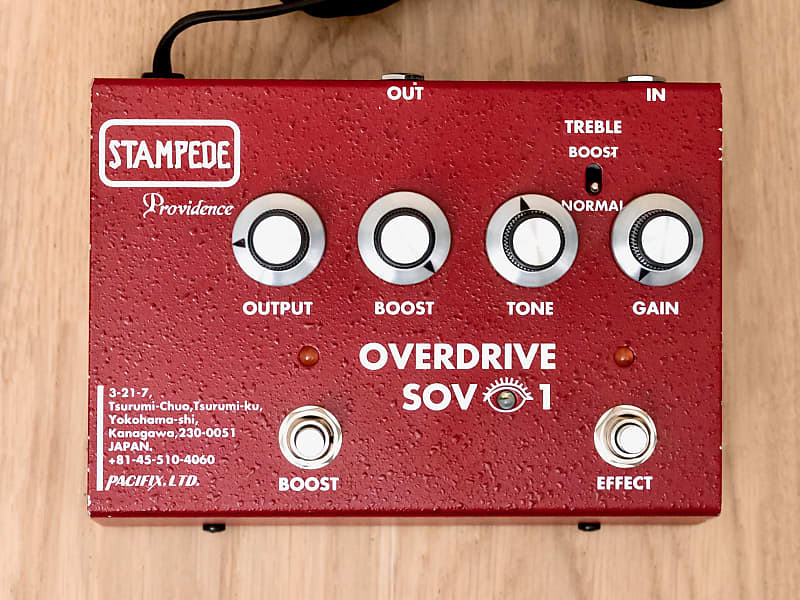 Providence Stampede Overdrive SOV-1 Guitar Effects Pedal, Japan