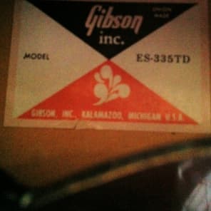 Gibson ES-335 TD 1978 Wine/red image 3