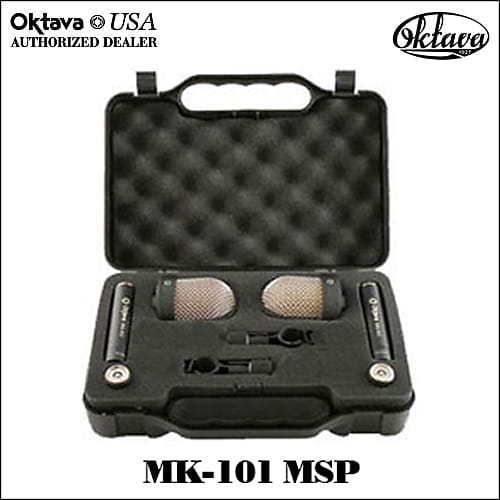 Oktava MK-101 MSP2 - Large Diaphragm Side Address Matched Stereo Pair - Black - 2024 - Brand New. image 1