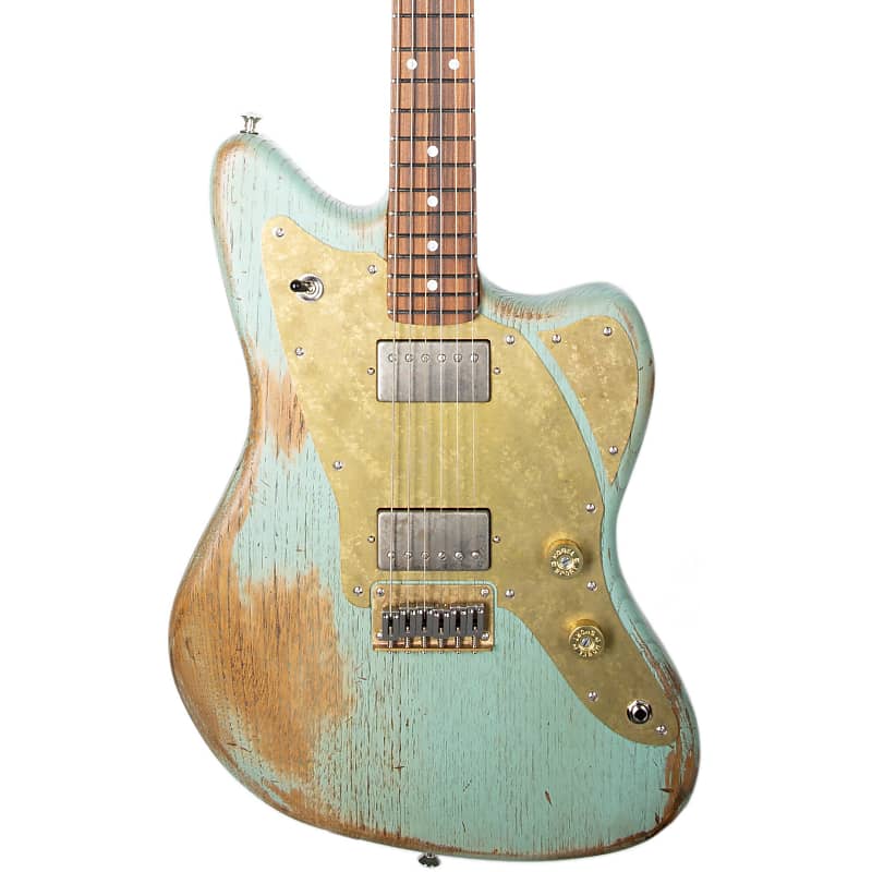 Paoletti 112 Loft HH PAF Hardtail Electric Guitar in Surf Green image 1