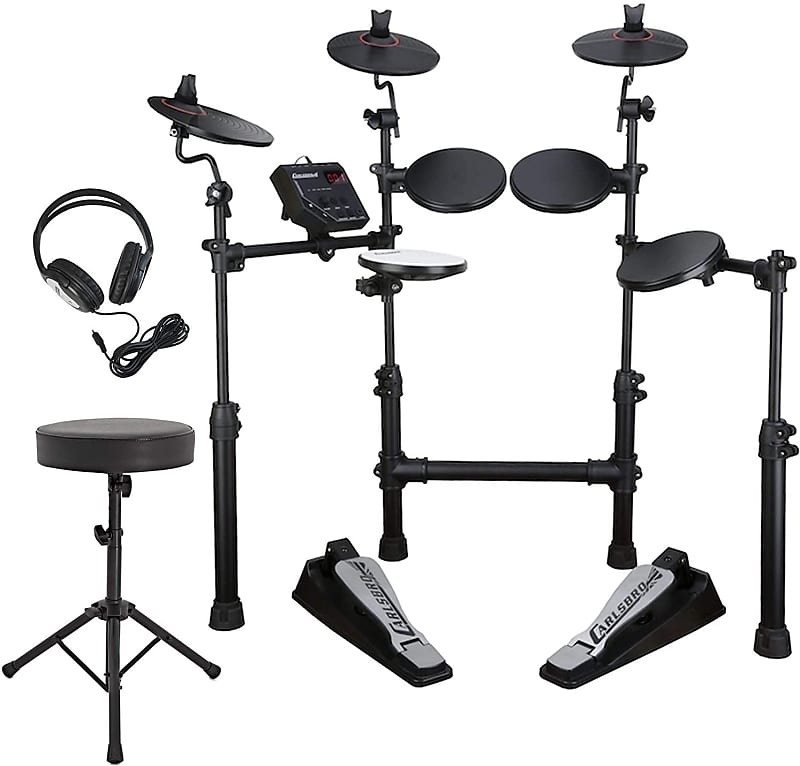 Perfect Starter Drum kit Bundle - Full Digital Drumkit plus stool, sticks & headphones. Happy drummer, happy neighbours! image 1