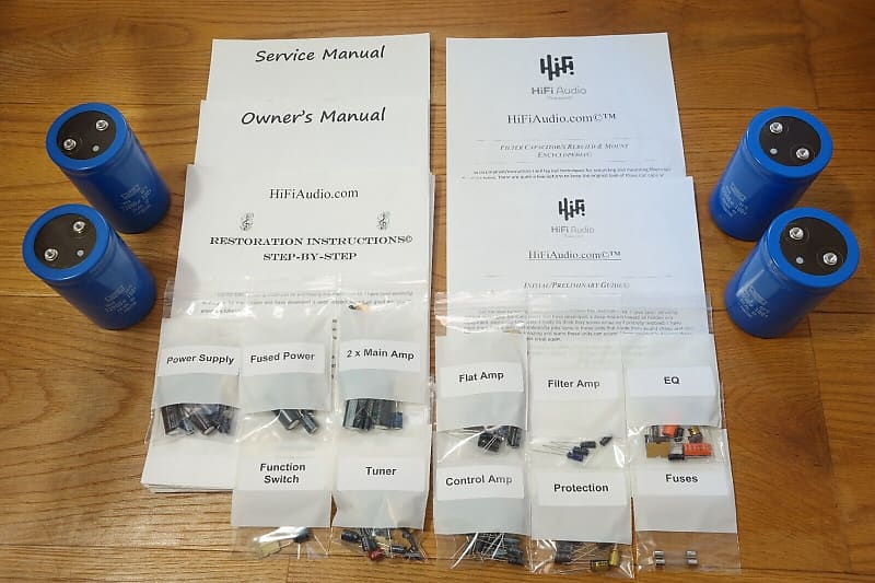 Pioneer SX-5590 restoration kit filter capacitor repair rebuild fix  			