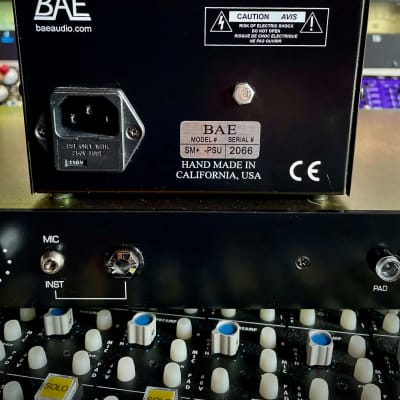 BAE Dual 312A Two Channel Mic Preamp w/Power Supply image 9