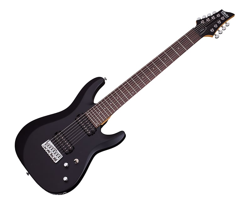 Schecter C-8 Deluxe 8-String Electric Guitar - Satin Black - B-Stock image 1