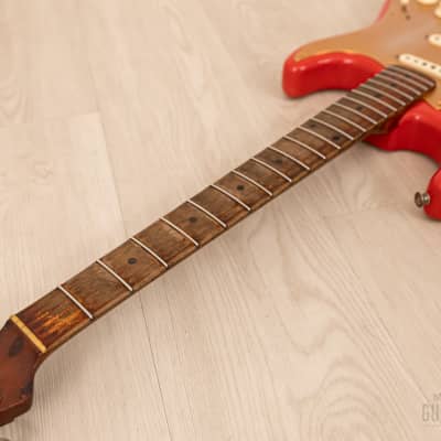 1959 Fender Stratocaster Vintage Guitar Pre-CBS, Matador Red Lacquer (Riggio) w/ Tweed Case image 16