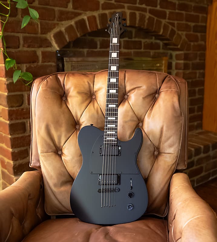 Jericho Guitars Baritone Fusion Blacktop 2024 - Semi-Gloss image 1