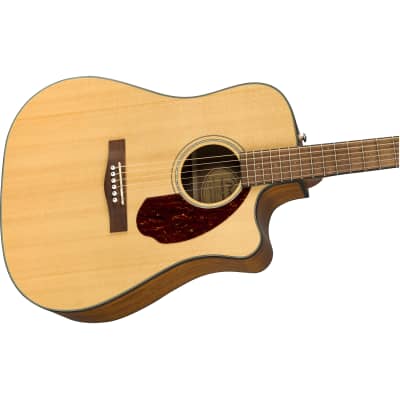 Fender CD-140SCE Dreadnought Acoustic Electric Guitar w/ Case, Natural image 4