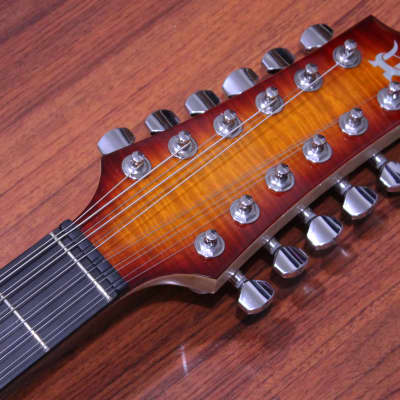 Halo CLARUS 12-string Electric Guitar, Mahogany Body, Flamed Maple Top, Gotoh Bridge Seymour Duncan Pickups image 5