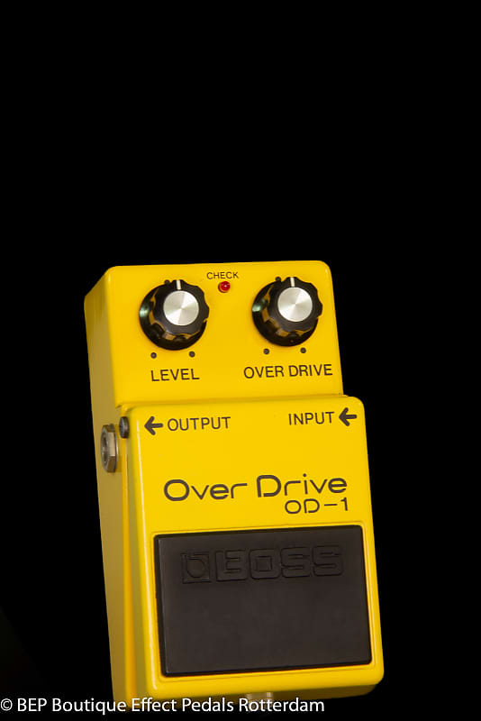 Boss OD-1 Overdrive 1980 Japan s/n 9200 Silver Screw as used by Pete  Townshend and Billy Duffy and many more ..