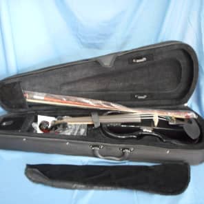 Stagg EVN-X-4/4-MBK Silent Violin Set w/ Case, Headphones