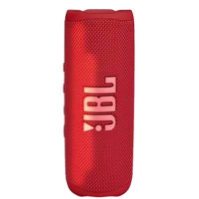 JBL Flip 6 Portable Waterproof Bluetooth Speaker (Red) + JBL T110 in Ear Headphones image 3