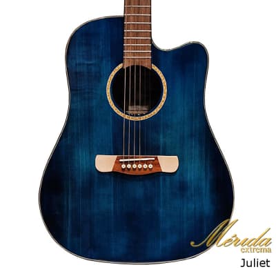Merida Extrema Juliet Solid Sitka Spruce & Sapele  dreadnought cutaway acoustic guitar image 1