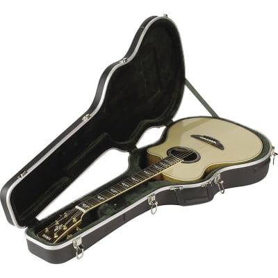 SKB SKB-3 Economy Thin-Line Acoustic-Electric/Classical Guitar Case Regular Black image 4