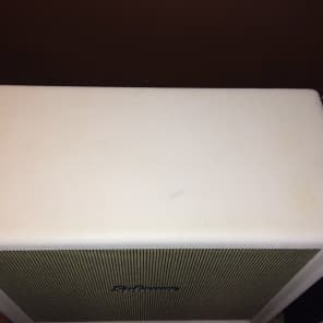4x12 Splawn guitar speaker cab cabinet with Small Block speakers in custom white image 5