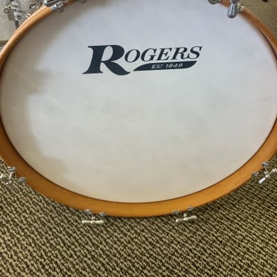 Rogers Powertone 3pc Drum Set 13/16/20 - White Marine Pearl image 8