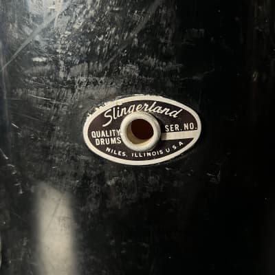 Vintage Slingerland 9x13" Birdseye Maple Rack Tom in Black image 8