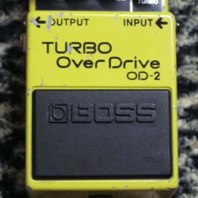 used Boss OD-2 Turbo OverDrive (Black Label TAIWAN) 1989  -- NO box, NO paperwork, NO battery image 8