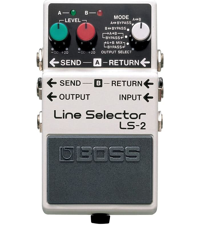 Boss LS-2 Line Selector (Silver Label) 1991 - Present - White image 1