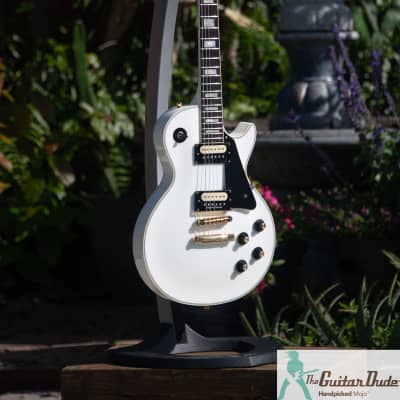 1990 Greco EGC68-60 Les Paul Custom Open "O" Mint Collection - White - Made In Japan - Demo Video image 9