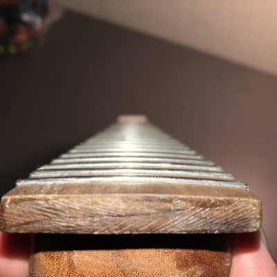 prs style  3x3 exotic wood guitar neck for luthier repair parts image 8