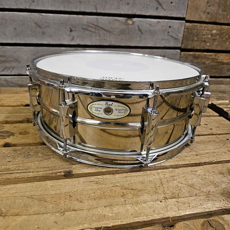 Snare Drum 14" Pearl Sensitone Steel USED! RKSSX221123 Reverb